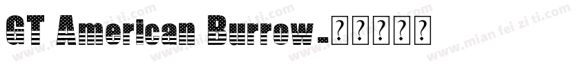 GT American Burrow字体转换